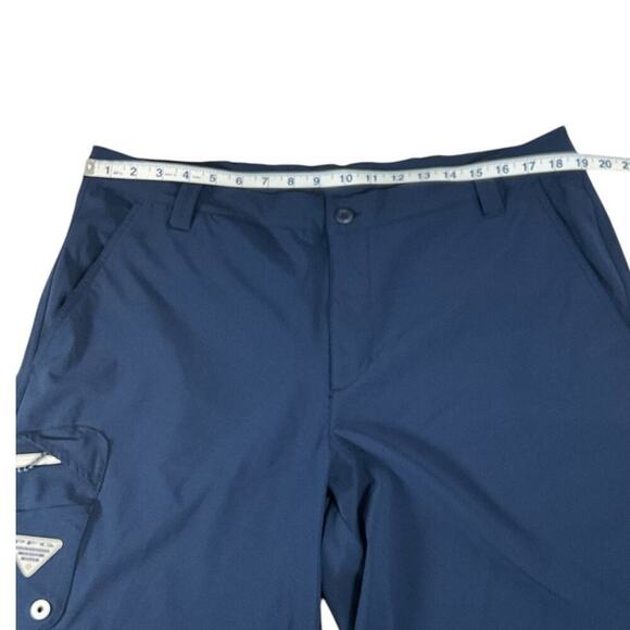 Columbia Mens PFG Blue Size 40 Light Weight Fishing Shorts Stain Repellent - Picture 11 of 13